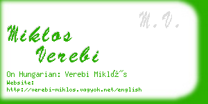 miklos verebi business card